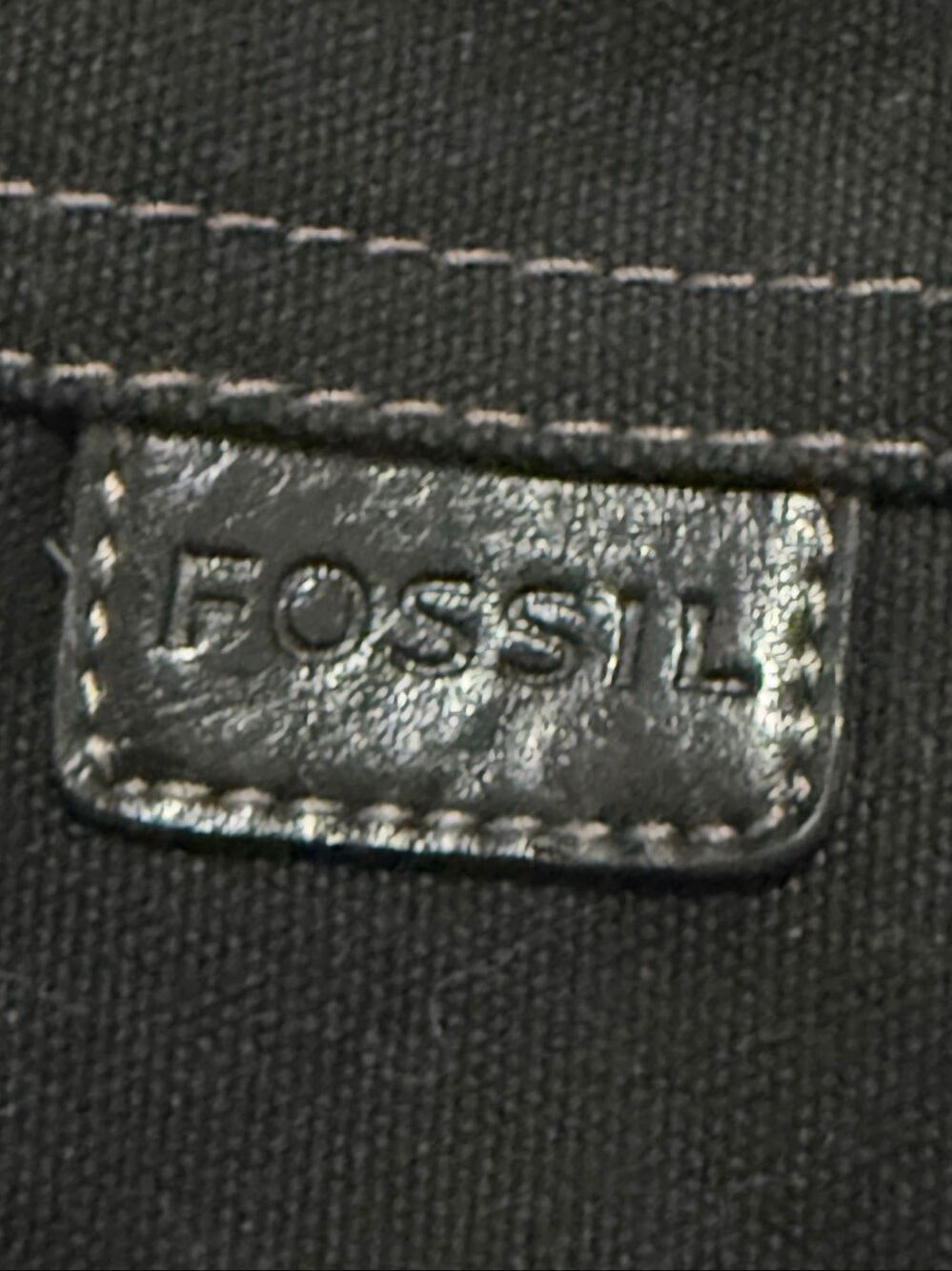 Vintage Fossil Cloth Embroidered Floral Handbag purse bag 17x13 - Picture 4 of 6